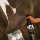 One spray bottle of Insect Defense Shield for Horses in use