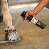 Hoof & Hock Foaming Mist spray bottle in use