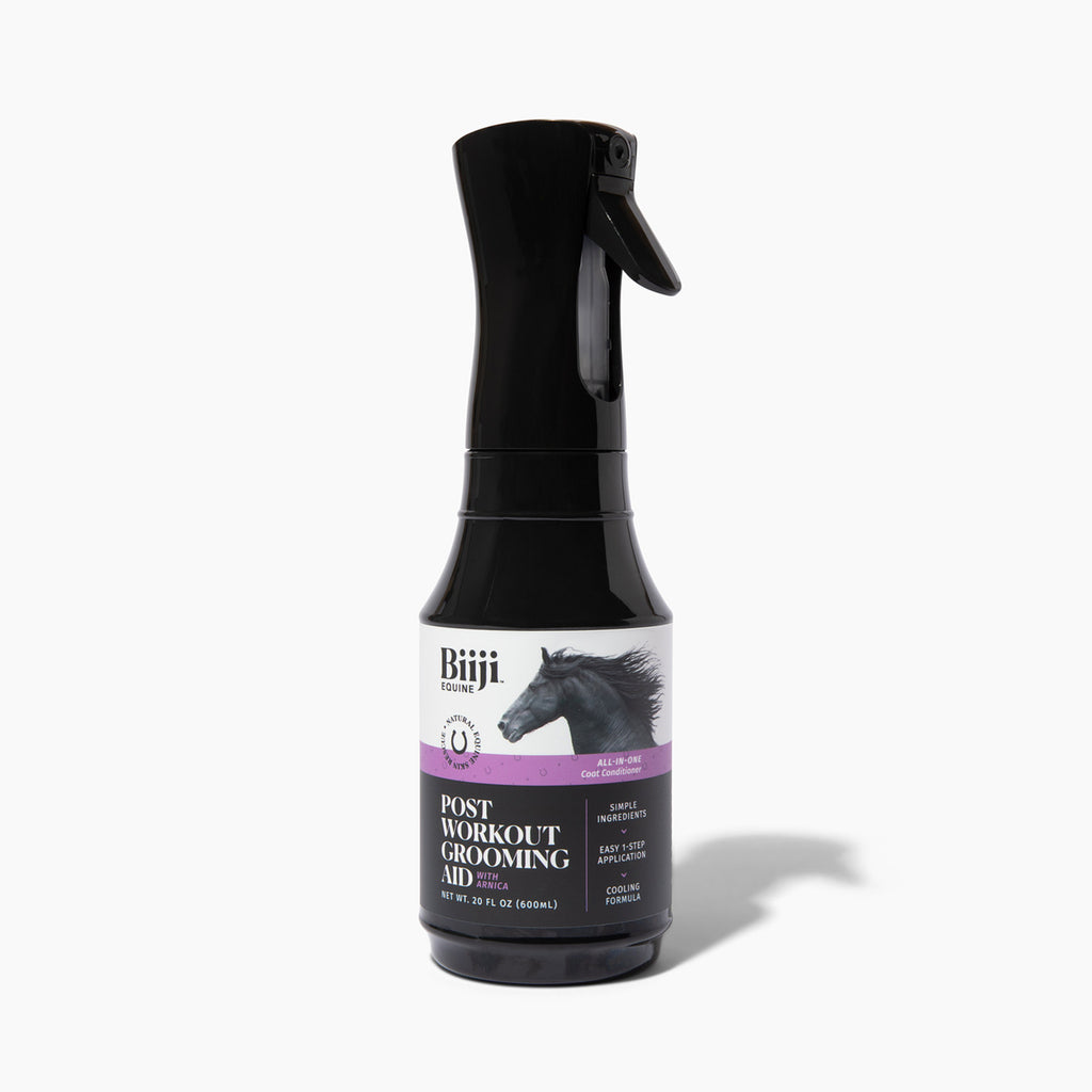 One spray bottle of Biiji Equine Post Workout Grooming Aid for Horses