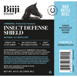 Insect Defense Shield bulk refill bottle label