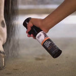 Hoof & Hock Foaming Mist spray bottle in use